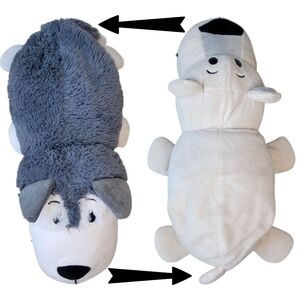FlipaZoo Asher Husky Dog Poppi Polar Bear Plush
